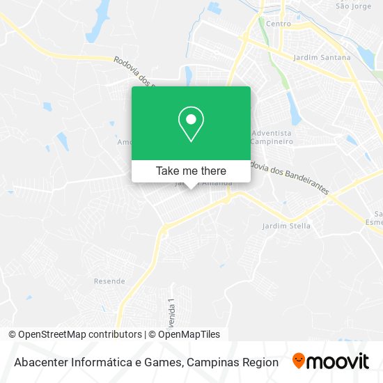 Abacenter Informática e Games map