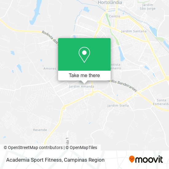 Mapa Academia Sport Fitness