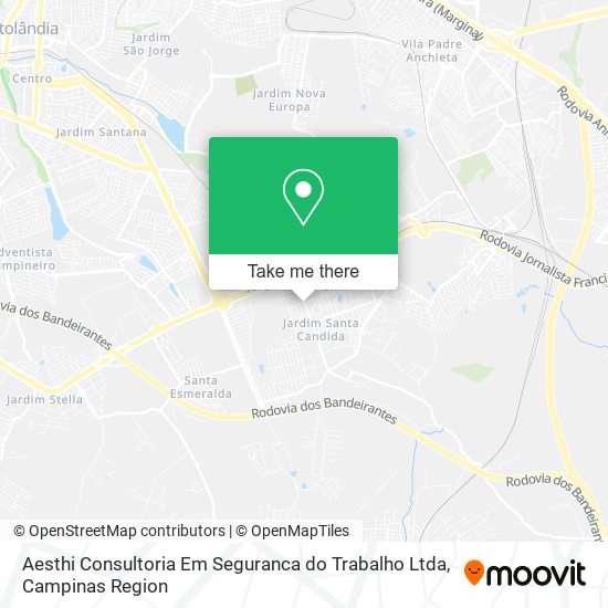 Mapa Aesthi Consultoria Em Seguranca do Trabalho Ltda