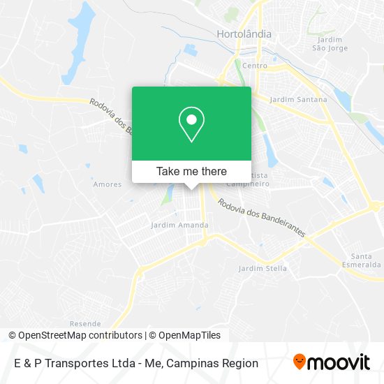 E & P Transportes Ltda - Me map