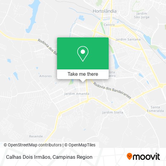 Calhas Dois Irmãos map