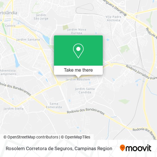 Mapa Rosolem Corretora de Seguros