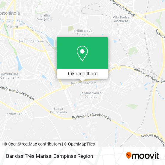 Mapa Bar das Três Marias