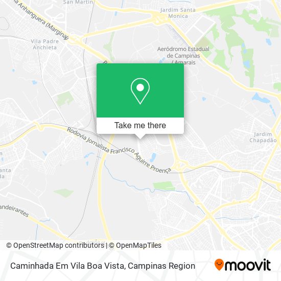 Caminhada Em Vila Boa Vista map