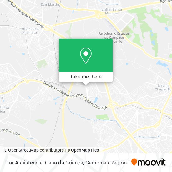 Mapa Lar Assistencial Casa da Criança