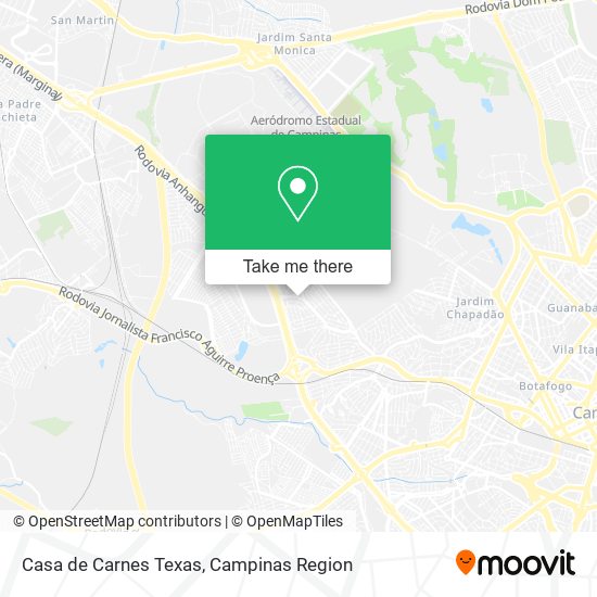 Casa de Carnes Texas map