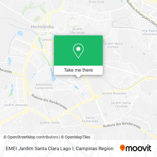 Mapa EMEI Jardim Santa Clara Lago I