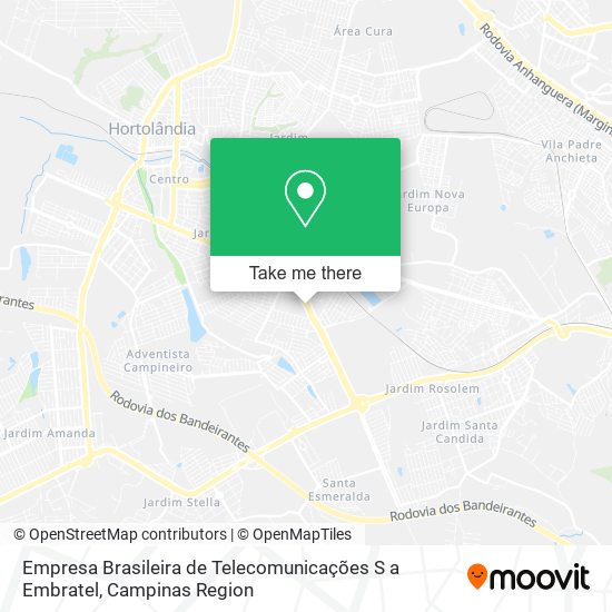 Empresa Brasileira de Telecomunicações S a Embratel map