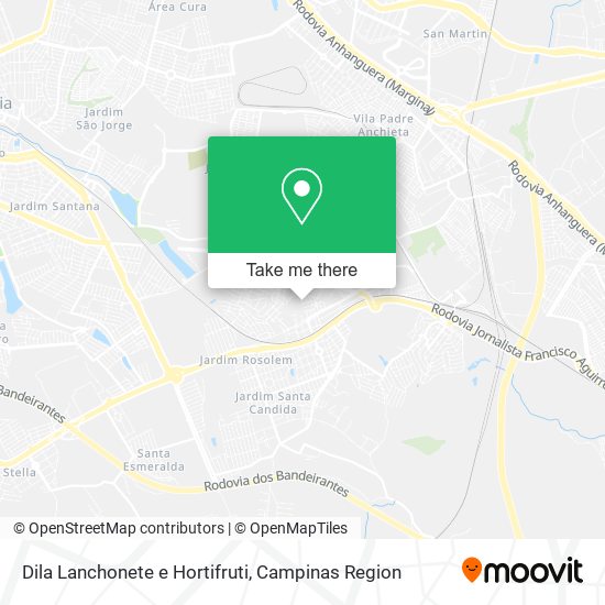 Dila Lanchonete e Hortifruti map