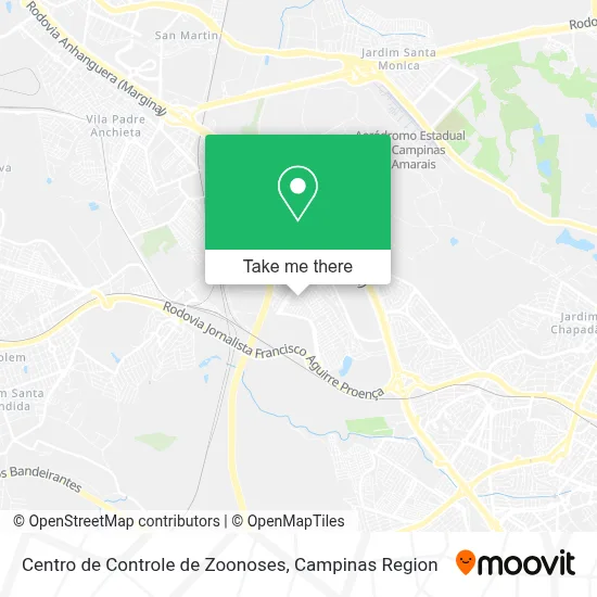 Centro de Controle de Zoonoses map