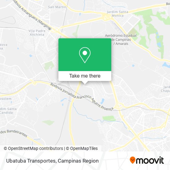 Ubatuba Transportes map