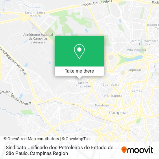 Sindicato Unificado dos Petroleiros do Estado de São Paulo map