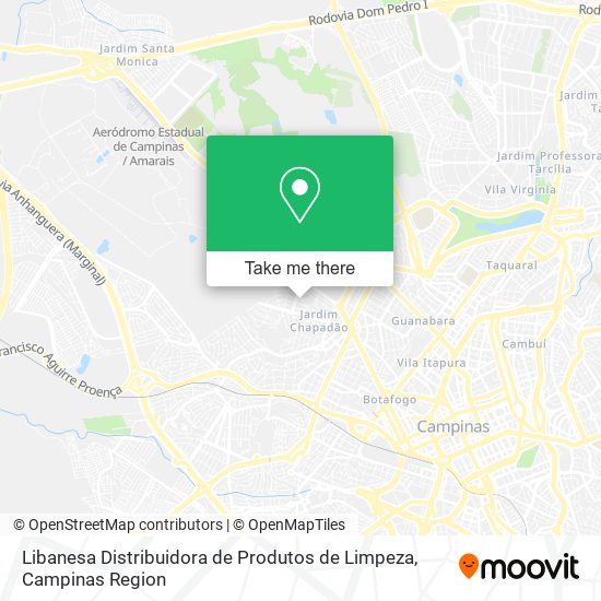 Mapa Libanesa Distribuidora de Produtos de Limpeza