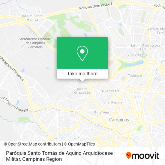 Paróquia Santo Tomás de Aquino Arquidiocese Militar map