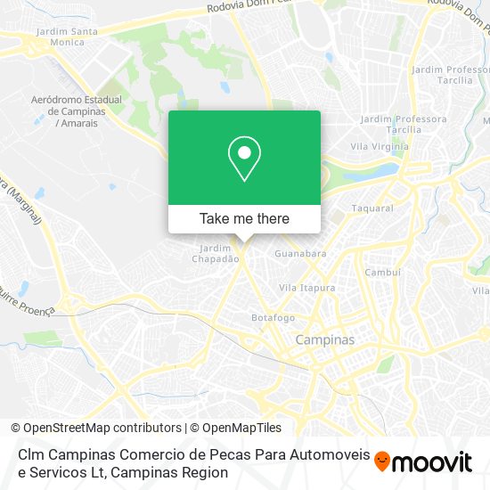 Clm Campinas Comercio de Pecas Para Automoveis e Servicos Lt map