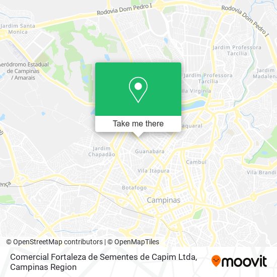 Mapa Comercial Fortaleza de Sementes de Capim Ltda