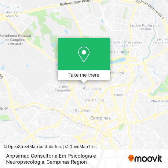 Mapa Anpsimao Consultoria Em Psicologia e Neuropsicologia