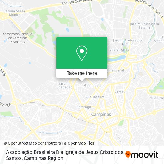 Mapa Associação Brasileira D a Igreja de Jesus Cristo dos Santos