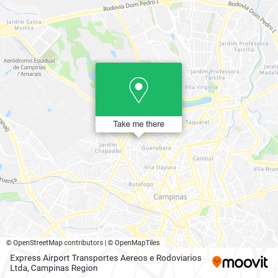 Express Airport Transportes Aereos e Rodoviarios Ltda map
