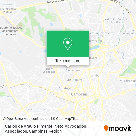 Carlos de Araujo Pimentel Neto Advogados Associados map