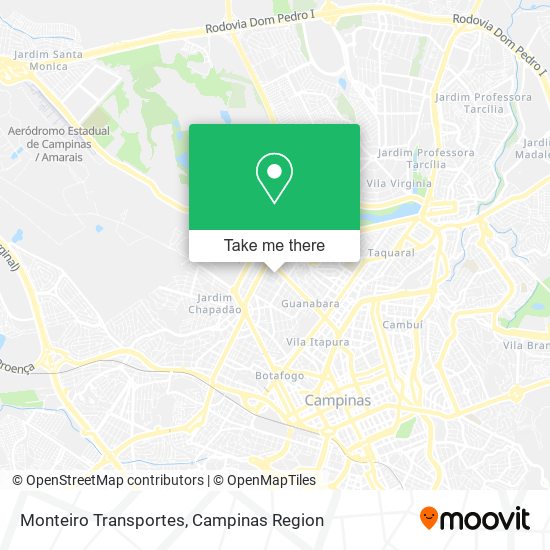 Mapa Monteiro Transportes