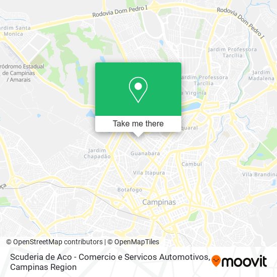 Mapa Scuderia de Aco - Comercio e Servicos Automotivos