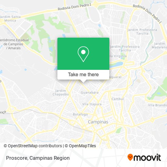 Proscore map