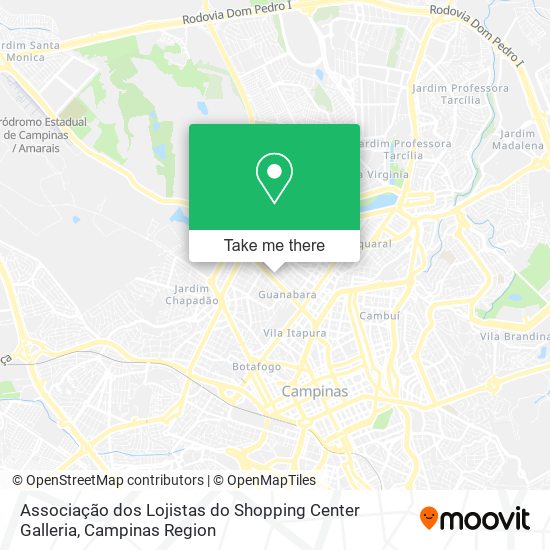 Associação dos Lojistas do Shopping Center Galleria map