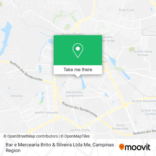 Bar e Mercearia Brito & Silveira Ltda Me map