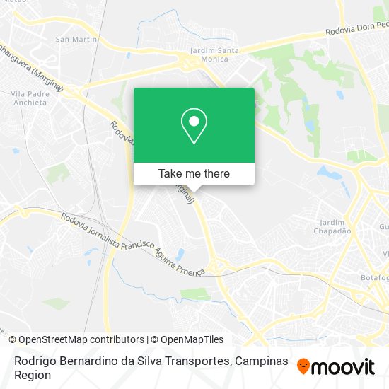 Mapa Rodrigo Bernardino da Silva Transportes