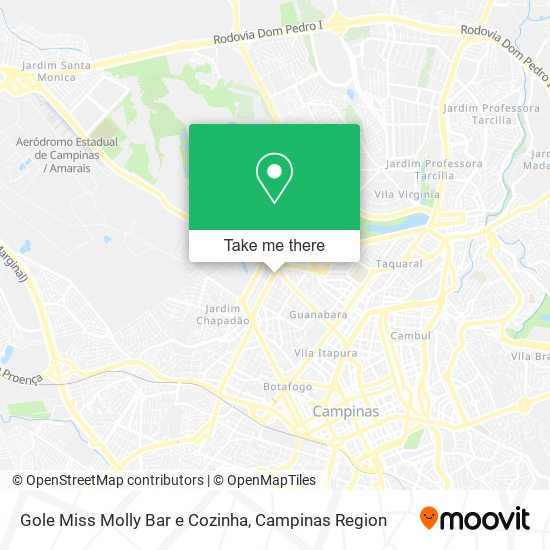 Mapa Gole Miss Molly Bar e Cozinha