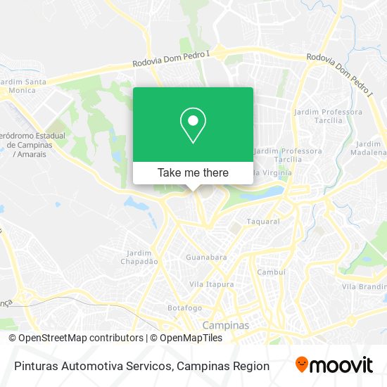 Pinturas Automotiva Servicos map