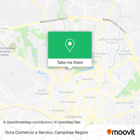 Octa Comercio e Servico map