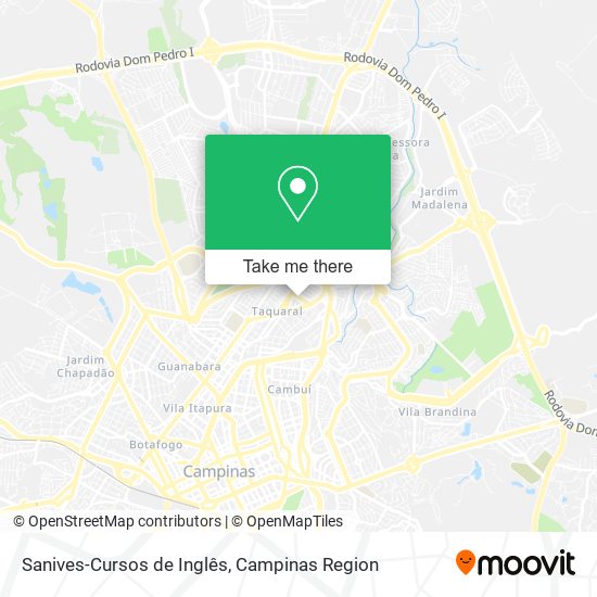 Sanives-Cursos de Inglês map