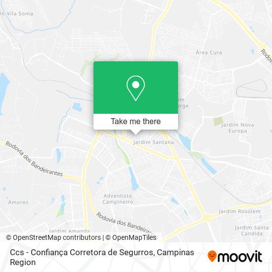 Mapa Ccs - Confiança Corretora de Segurros