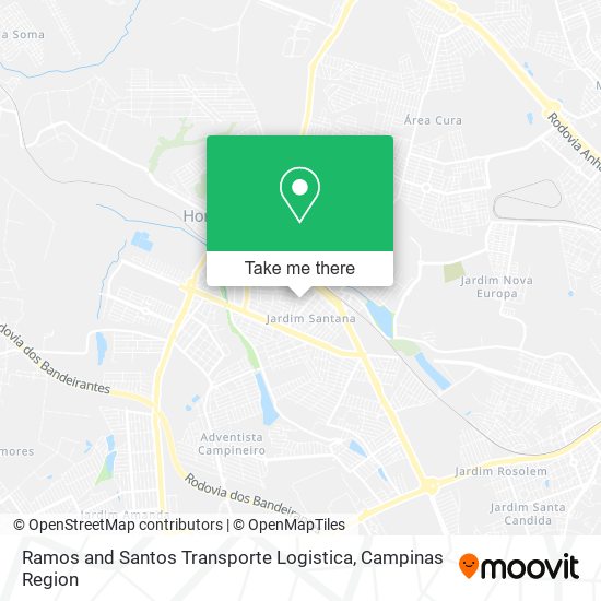 Mapa Ramos and Santos Transporte Logistica