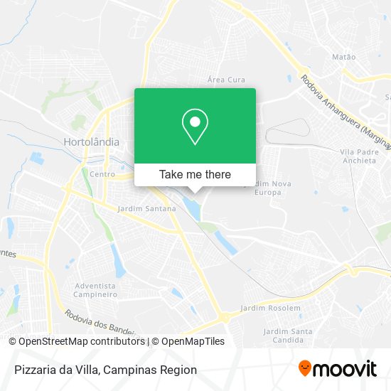 Pizzaria da Villa map