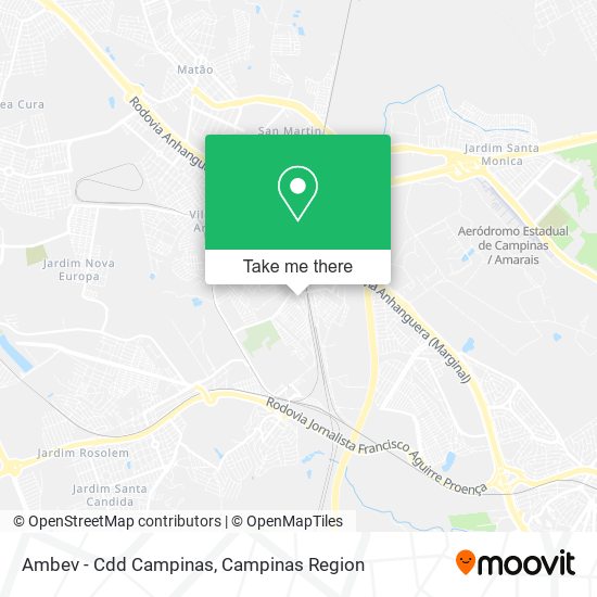 Ambev - Cdd Campinas map