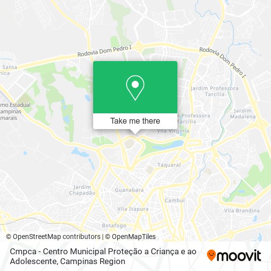 Mapa Cmpca - Centro Municipal Proteção a Criança e ao Adolescente