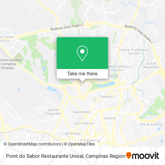 Mapa Point do Sabor Restaurante Unisal