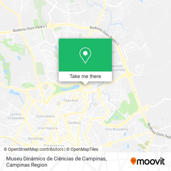 Museu Dinâmico de Ciências de Campinas map