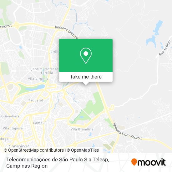 Telecomunicações de São Paulo S a Telesp map