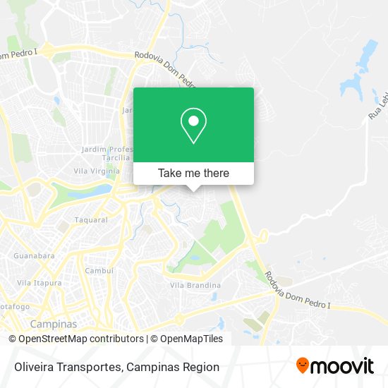 Mapa Oliveira Transportes