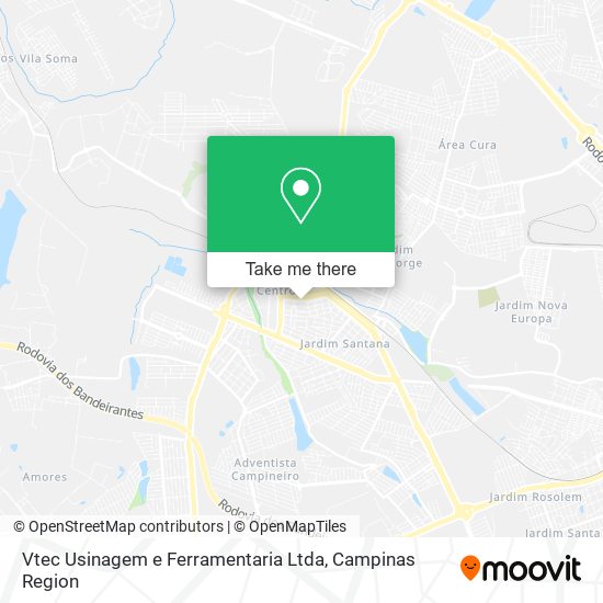 Vtec Usinagem e Ferramentaria Ltda map