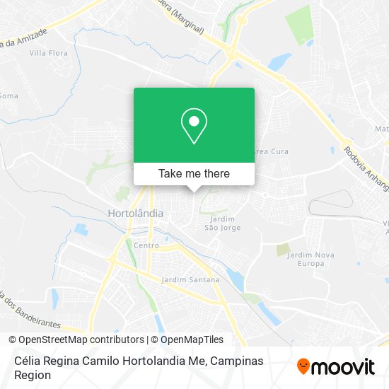 Mapa Célia Regina Camilo Hortolandia Me