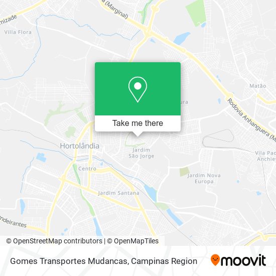 Gomes Transportes Mudancas map