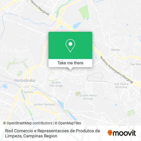 Mapa Risil Comercio e Representacoes de Produtos de Limpeza