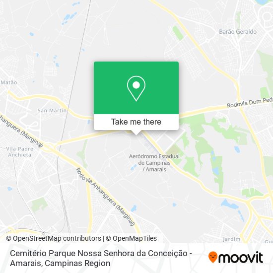 Mapa Cemitério Parque Nossa Senhora da Conceição - Amarais