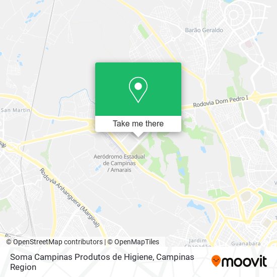 Mapa Soma Campinas Produtos de Higiene