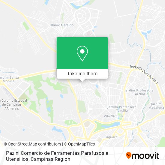 Mapa Pazini Comercio de Ferramentas Parafusos e Utensilios